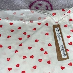 SKIMS NWT Fits Everybody Heart Patterned Crop / T-Shirt
